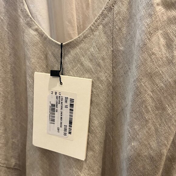 NWT DISSH Lyra Natural Linen Midi Dress - Picture 6 of 7